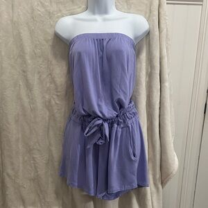 lucky Brand Lavender Strapless Romper